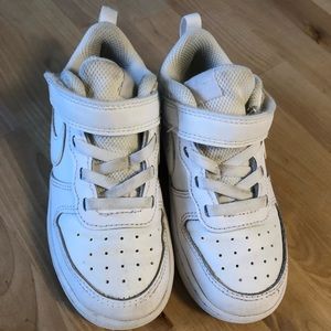 Kids White Nike Air-Force 1 sneakers (9C)